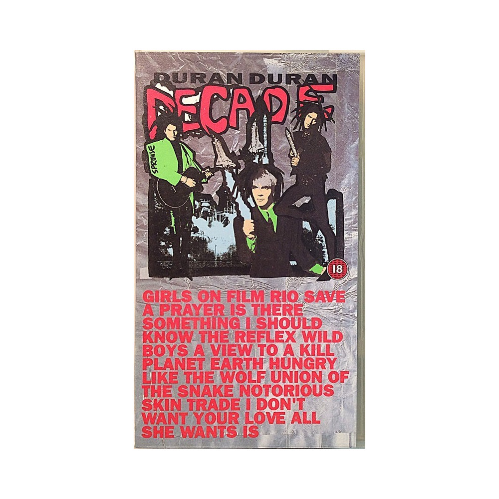 Duran Duran 1989 CMV 1140 Decade VHS video