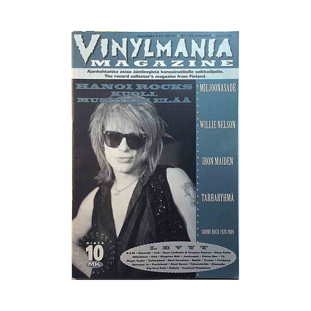 Vinylmania Magazine : Hanoi Rocks, Iron Maiden, Williw Nelson - used magazine