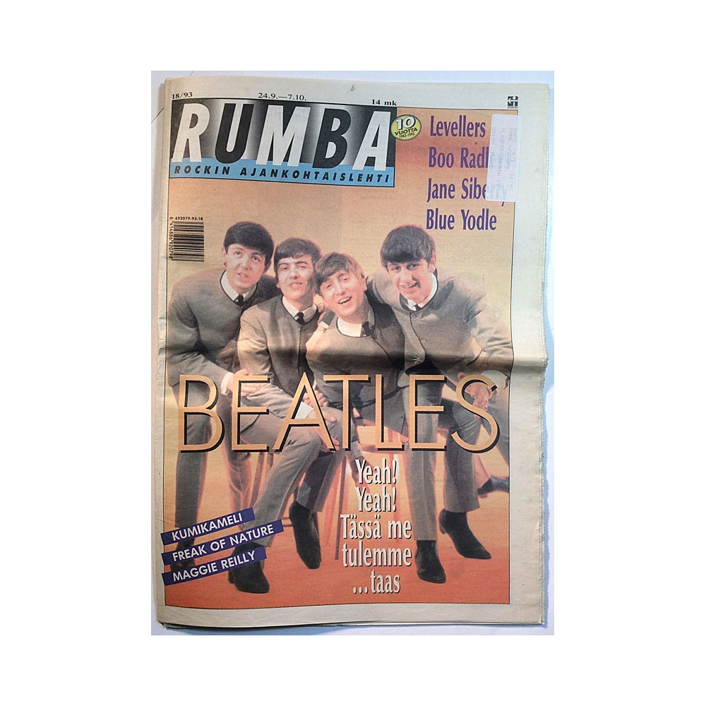 Rumba rockin ajankohtaislehti : Levellers, Beatles, Boo Radleys - used magazine
