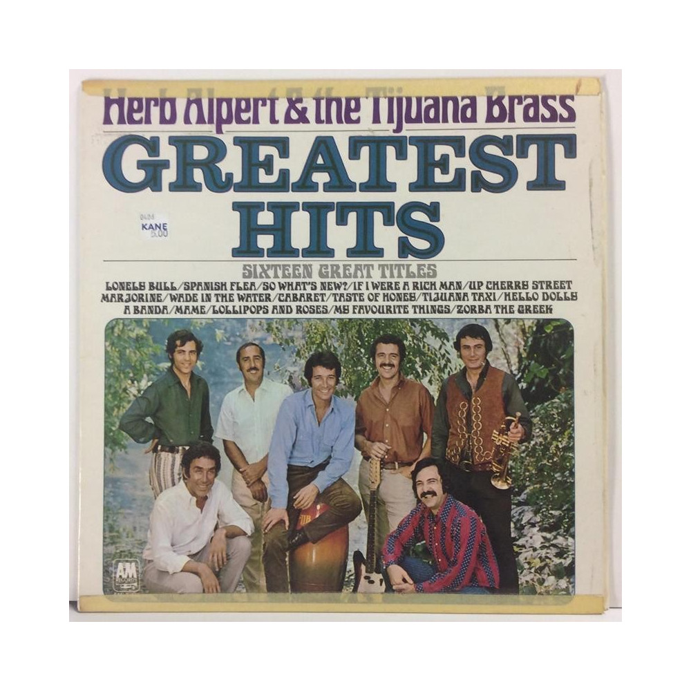 Herb Alpert & Tijuana Brass :  Greatest Hits  1970 60L A & M tuotelaji: KLP