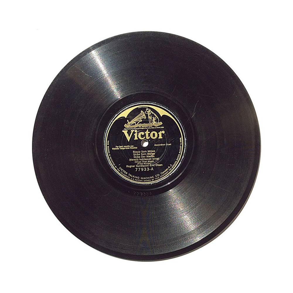 Sundquist Ragnar - Eric Olson 1920’s 77933 Skepp Som Mötas / Inga shellac 78 rpm record