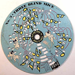 Reikäkorttilevy 7-tuumainen 1958  No. 3 Three Blind Mice second hand single