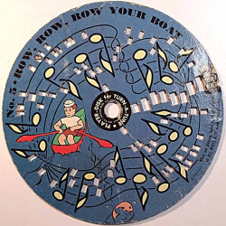 Reikäkorttilevy 7-tuumainen 1958  No. 5 Row Your Boat second hand single