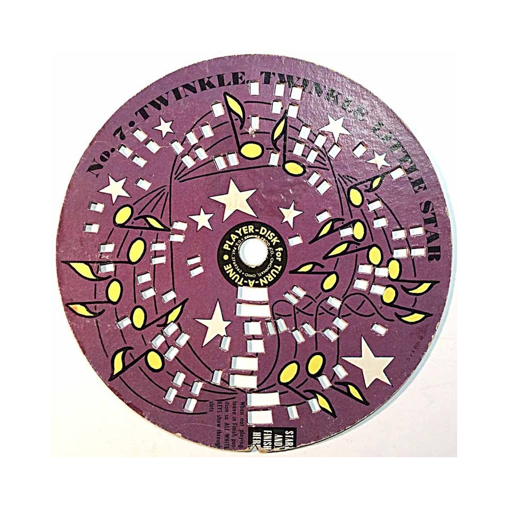 Reikäkorttilevy 7-tuumainen 1958  No. 7 Twinkle, Twinkle second hand single