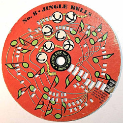 Reikäkorttilevy 7-tuumainen: No. 8 Jingle Bells  kansi Ei kuvakantta levy VG käytetty vinyylisingle