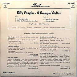 Billy Vaughn And His Orchestra 1962 RE 3047 A Swingin' Safari EP second hand single