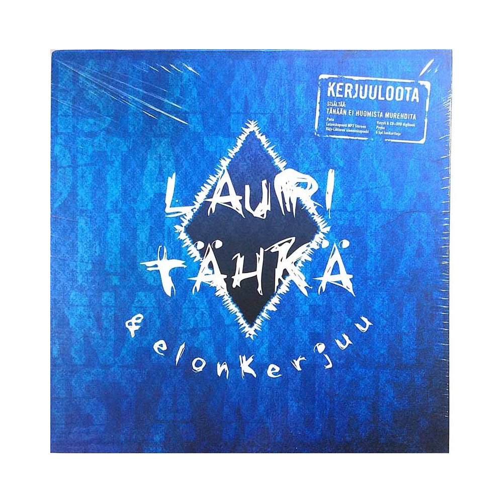 Lauri Tähkä & Elonkerjuu: Kerjuuloota CD + LP + DVD + paitaa ja pyyhettä  kansi EX levy EX Käytetty CD