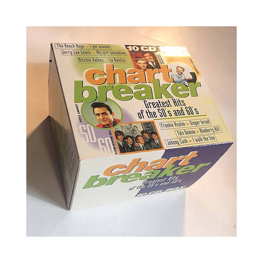 Greatest Hits of the 50’s and 60’s: Chart Breaker 10CD  kansi EX levy EX Käytetty CD