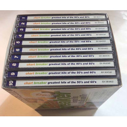 Greatest Hits of the 50’s and 60’s: Chart Breaker 10CD  kansi EX levy EX Käytetty CD