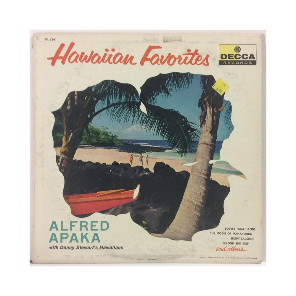 Apaka Alfred :  Hawaiian Favorites  1964 60L DECCA tuotelaji: KLP