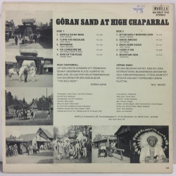 Göran Sand :  At High Chaparral  1975 COUNTRY MARILLA tuotelaji: KLP