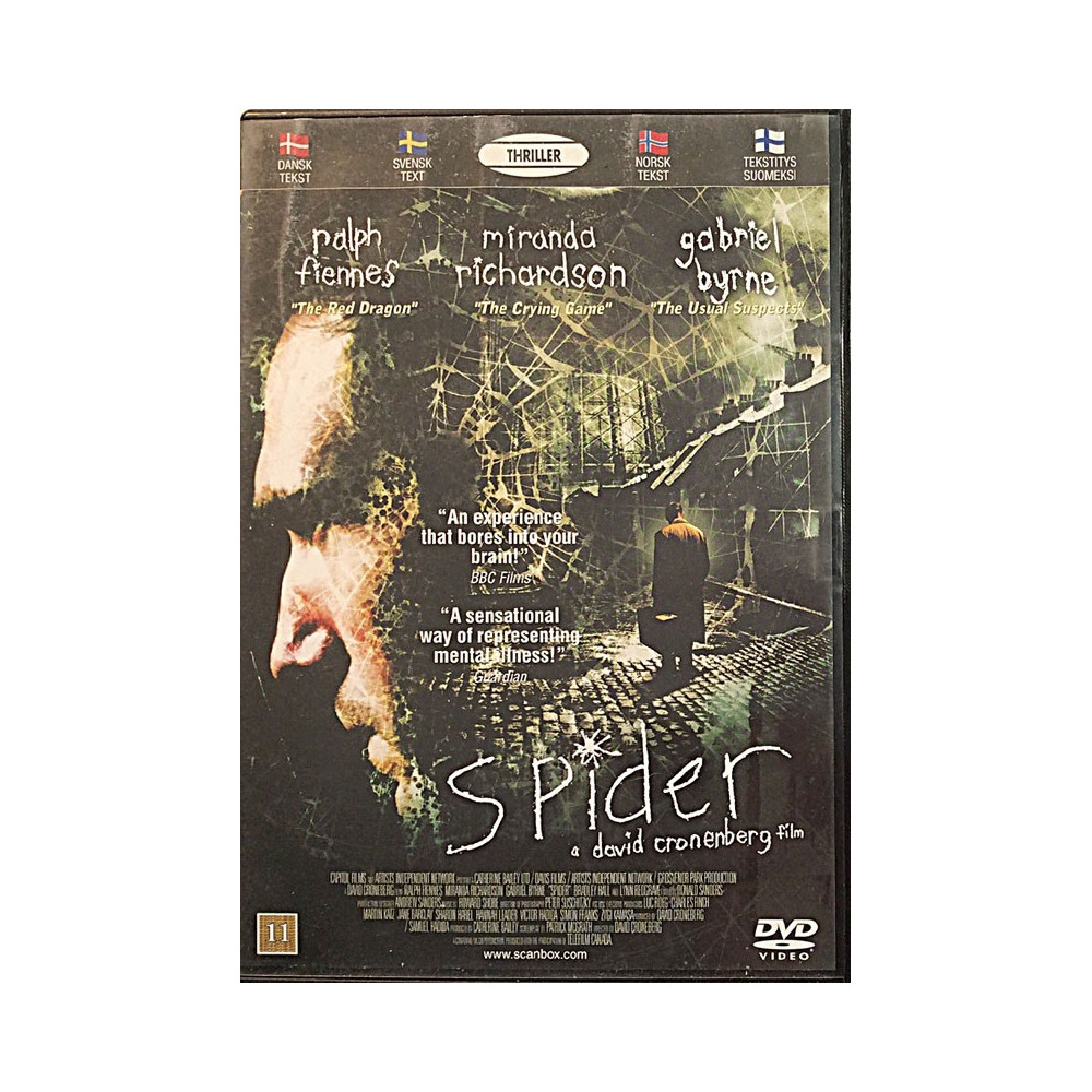DVD - Elokuva 2002  Spider Used DVD