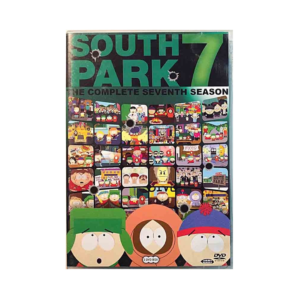 DVD - TV sarja: South Park kausi 7 complete seventh season 3DVD  kansi EX levy EX Käytetty DVD