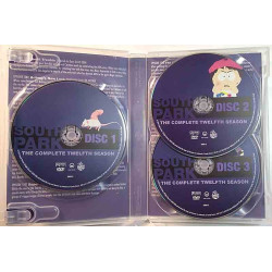 DVD - TV sarja: South Park kausi 12 complete twelfth season 3DVD  kansi EX levy EX Käytetty DVD