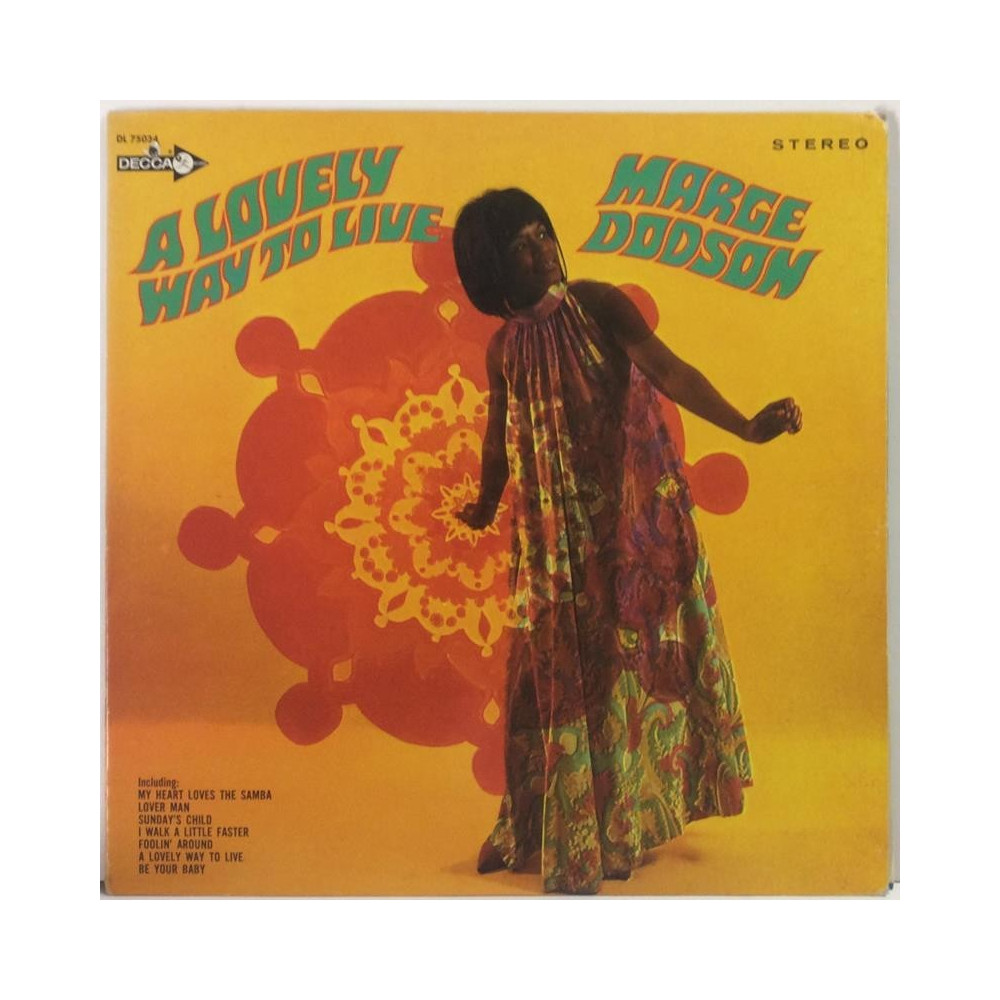 Dodson Marge :  A Lovely Way To Live  1968 60L DECCA tuotelaji: KLP