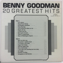 Goodman Benny :  20 Greatest Hits  1984 JAZZ MP RECORDS tuotelaji: KLP