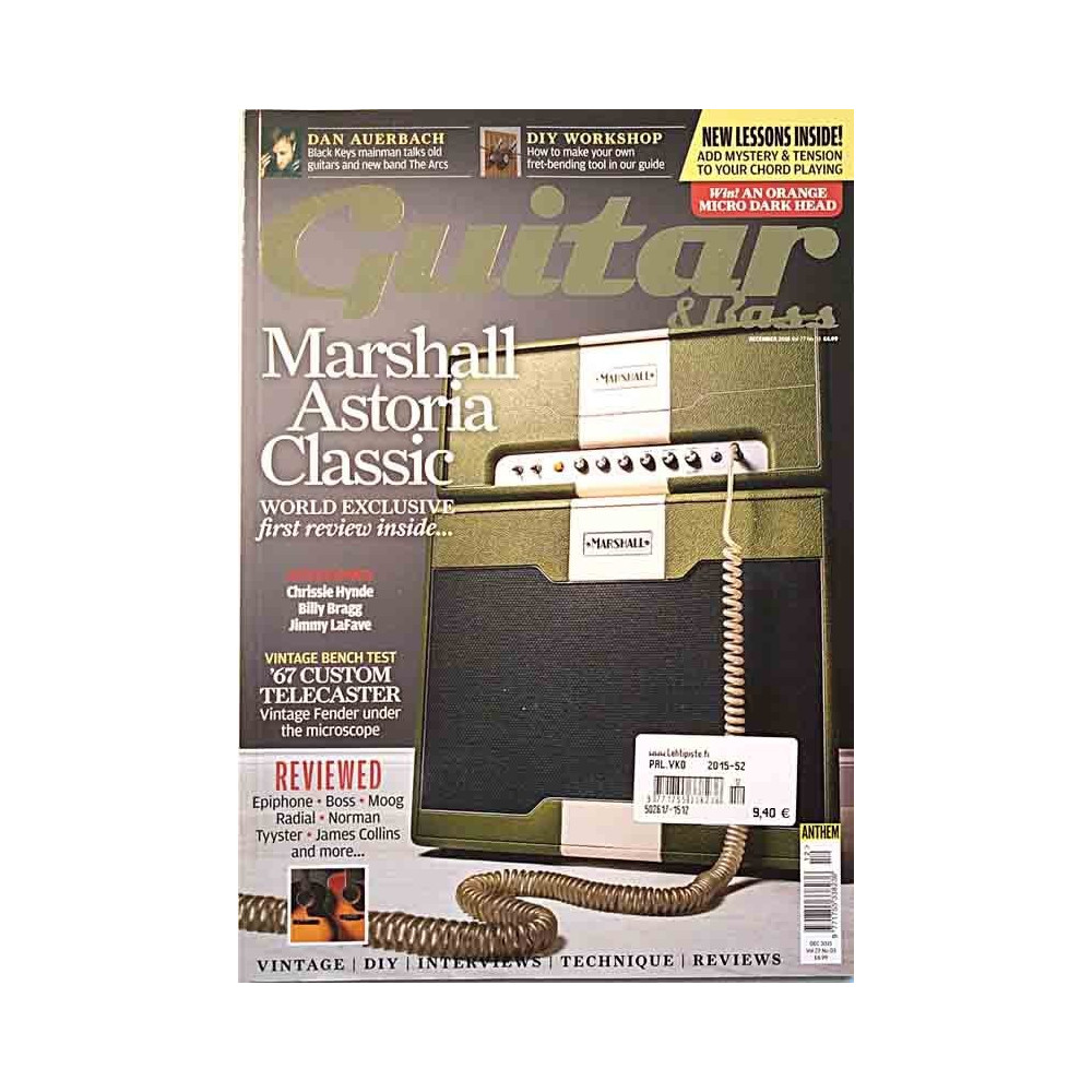 Guitar & Bass 2015 DEC Marshall Astoria Classic used magazine