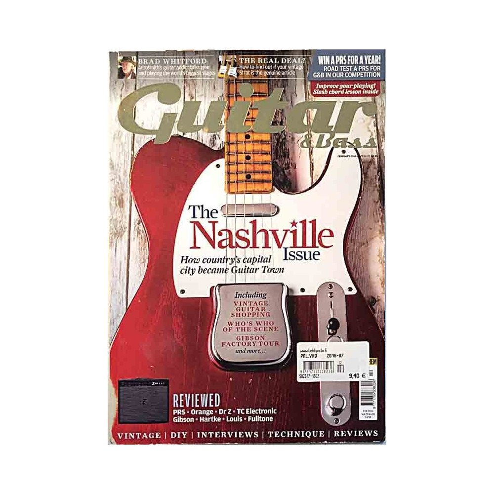 Guitar & Bass 2016 FEB The Nashville issue used magazine