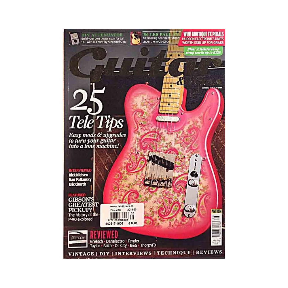 Guitar & Bass 2016 JUNE 25 Tele Tips, Gibson’s greatest pickup? aikakauslehti