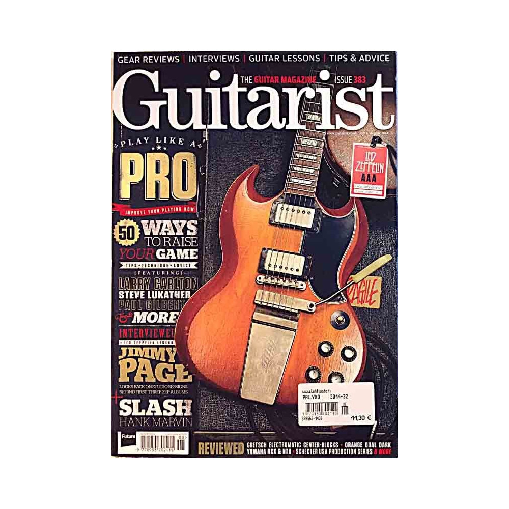 Guitarist 2014 AUGUST 50 Ways to raise your Game aikakauslehti