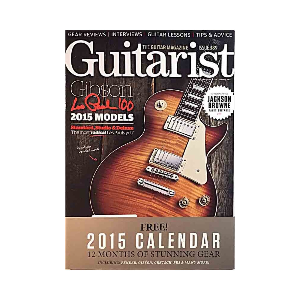 Guitarist 2015 JANUARY Gibson Les Paul 100 2015 models used magazine