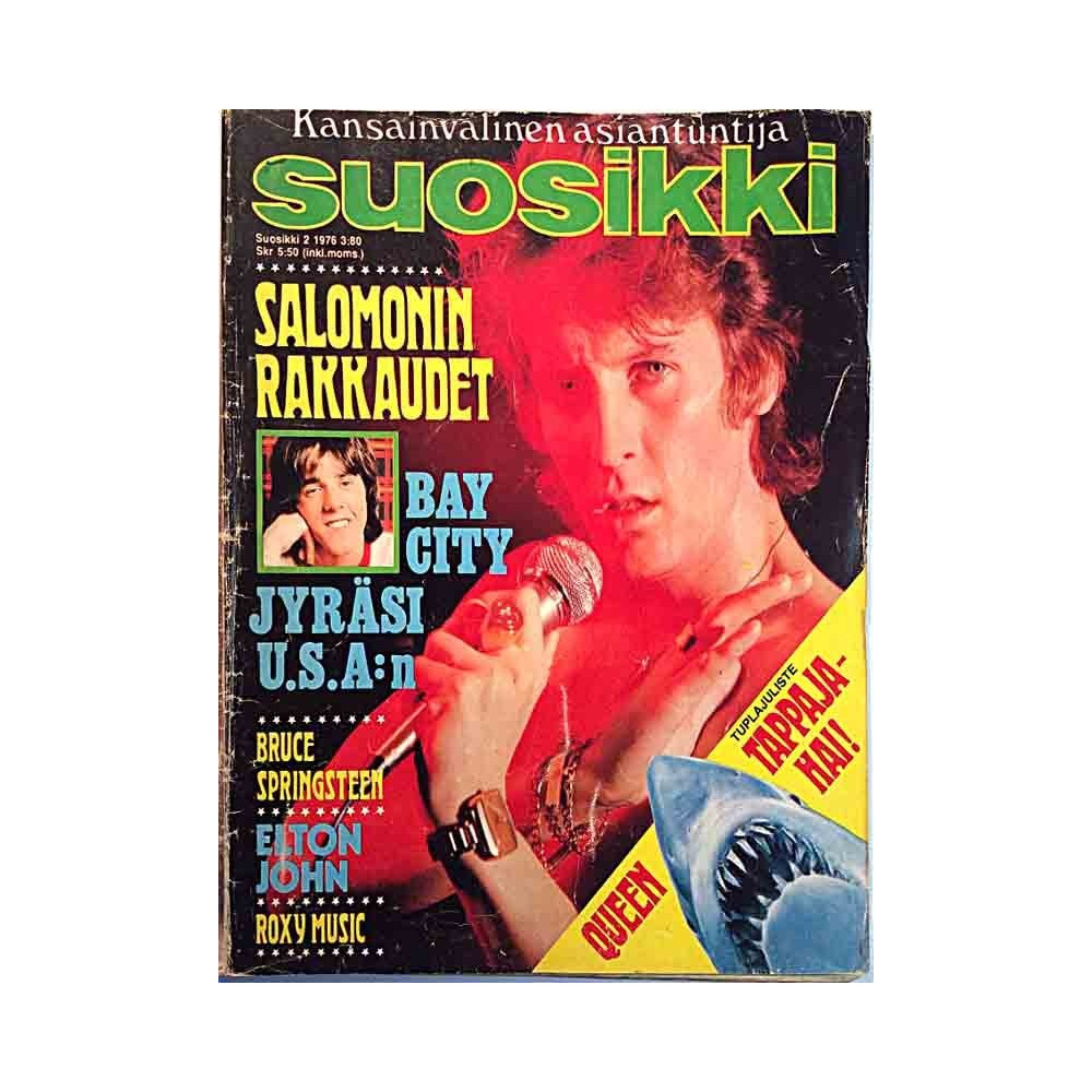 Suosikki 1976 2 Salomon, Bobby Hull, Bruce Springsteen begagnade magazine