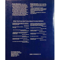 Rock Record 4 1991 ISBN 0 9506650 2 9 Terry Hounsome Directory of albums & musicians Käytetty kirja