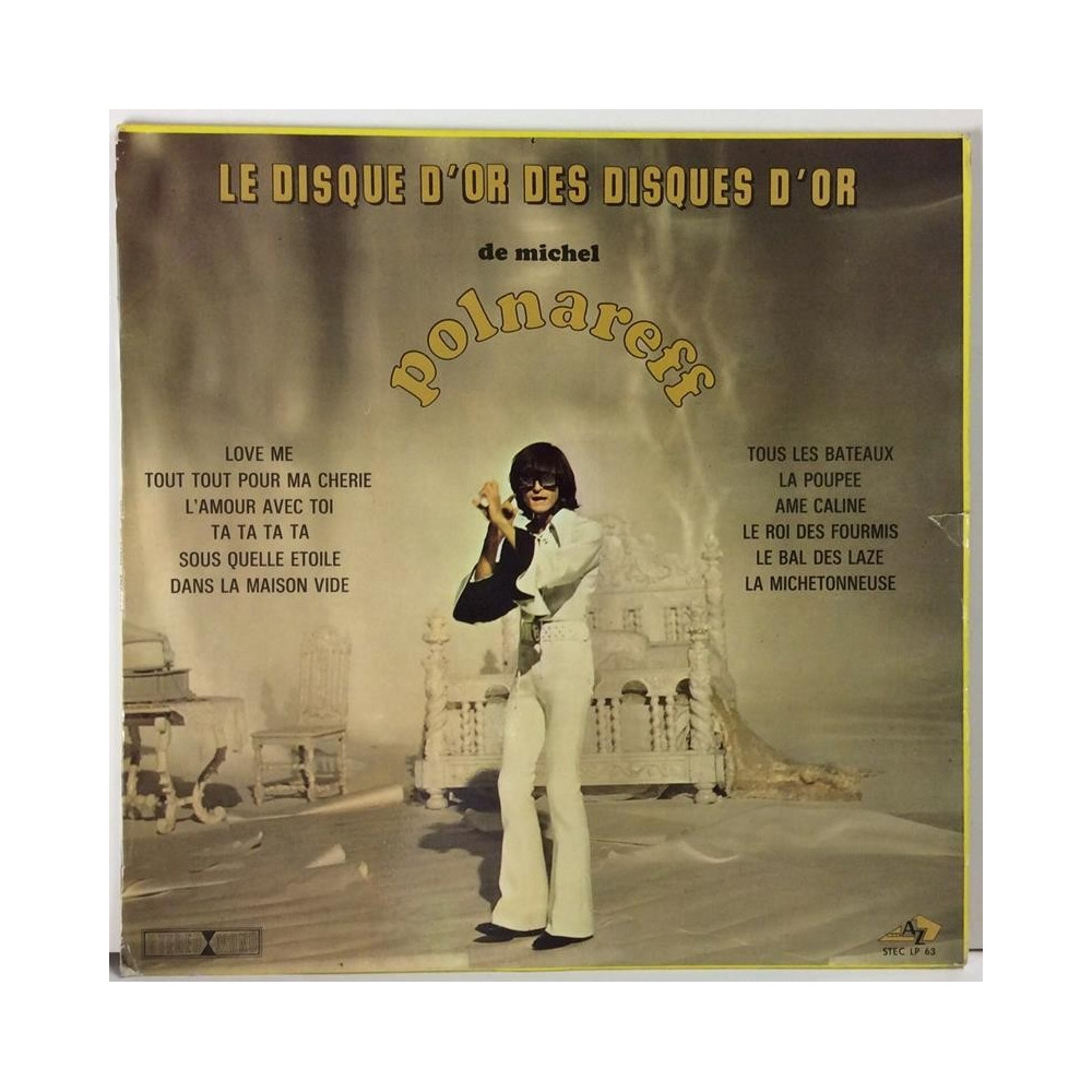 Polnareff Michel :  Le Disque D’or Des Disques  1969 60L AZ  kansi  VG levy  EX
