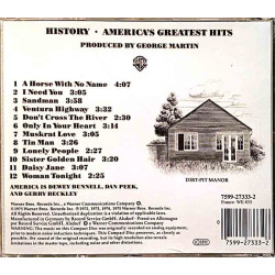 America: Greatest Hits -History kansivihko EX CD:n kunto EX Käytetty CD