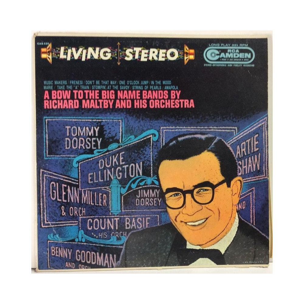 Richard Maltby and Orchestra :  Bow To The Big Name Bands  1962 VIIHDE RCA tuotelaji: KLP