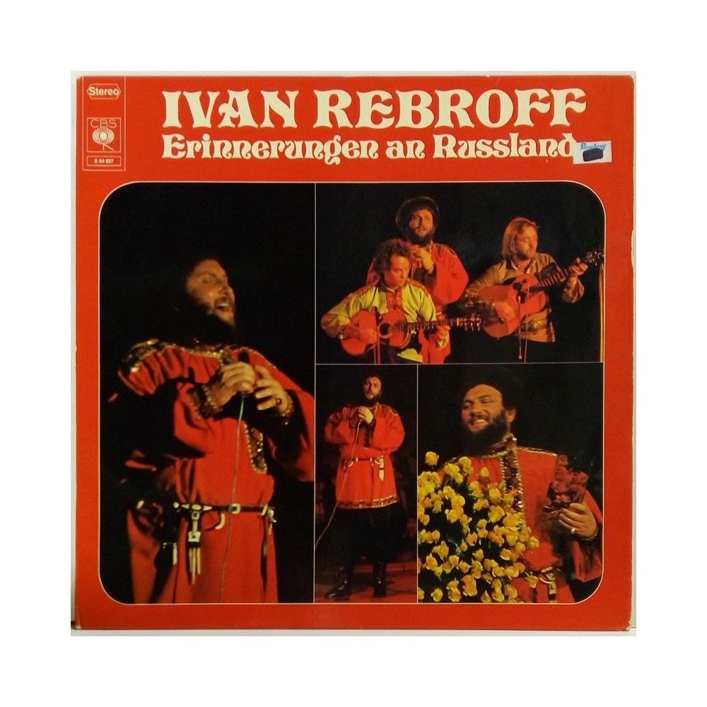 Rebroff Ivan :  Erinnerungen An Russland  1972 VIIHDE CBS tuotelaji: KLP