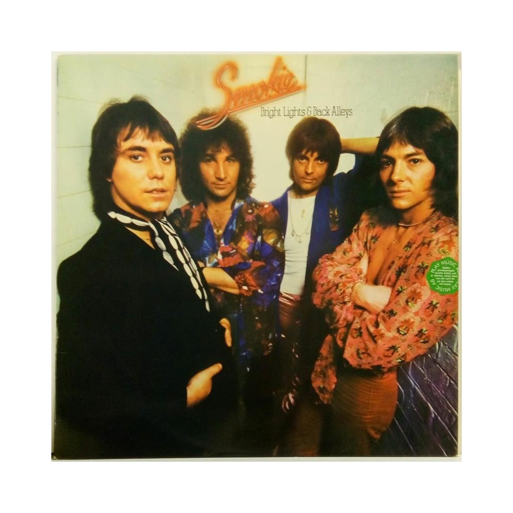 Smokie :  Bright Lights & Back Alleys  1977 70L RAK  kansi  EX- levy  EX