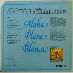Simone Afric :  Aloha Playa Blanca  1976 70L PHILIPS  kansi  EX- levy  EX