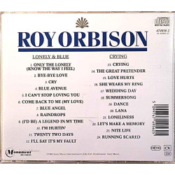 Orbison Roy: Lonely & Blue / Crying  kansi EX levy EX Käytetty CD