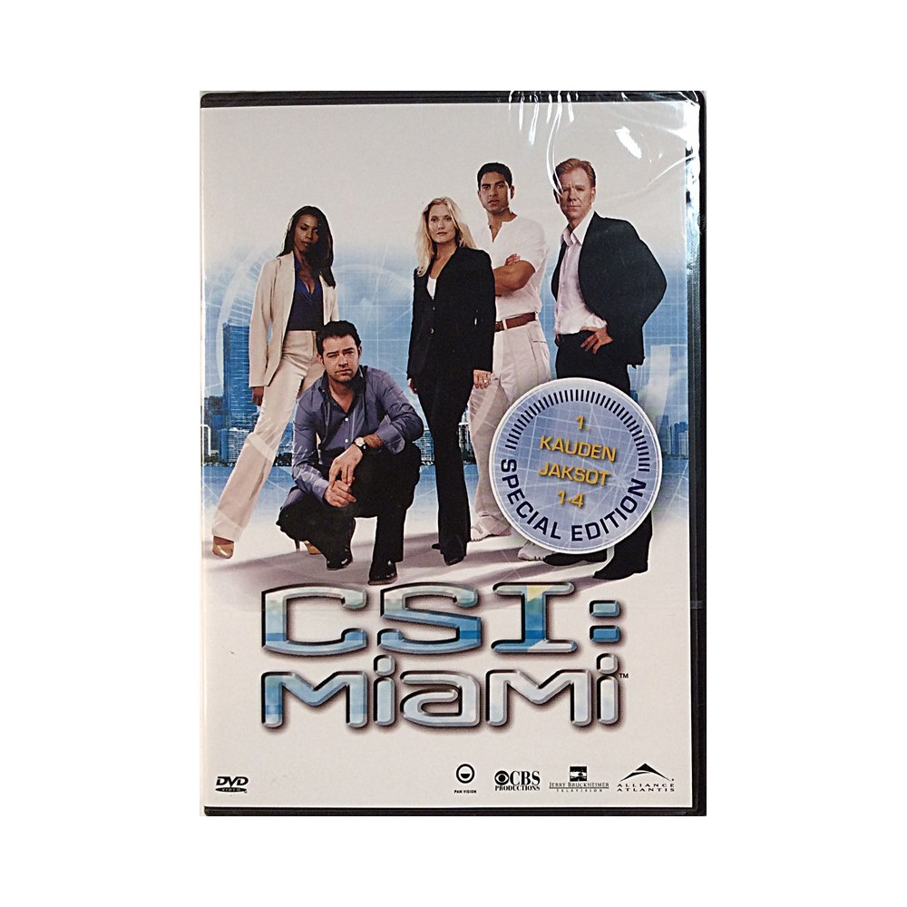 DVD - TV-sarja 2006  CSI: Miami kausi 1 jaksot 1-4 DVD
