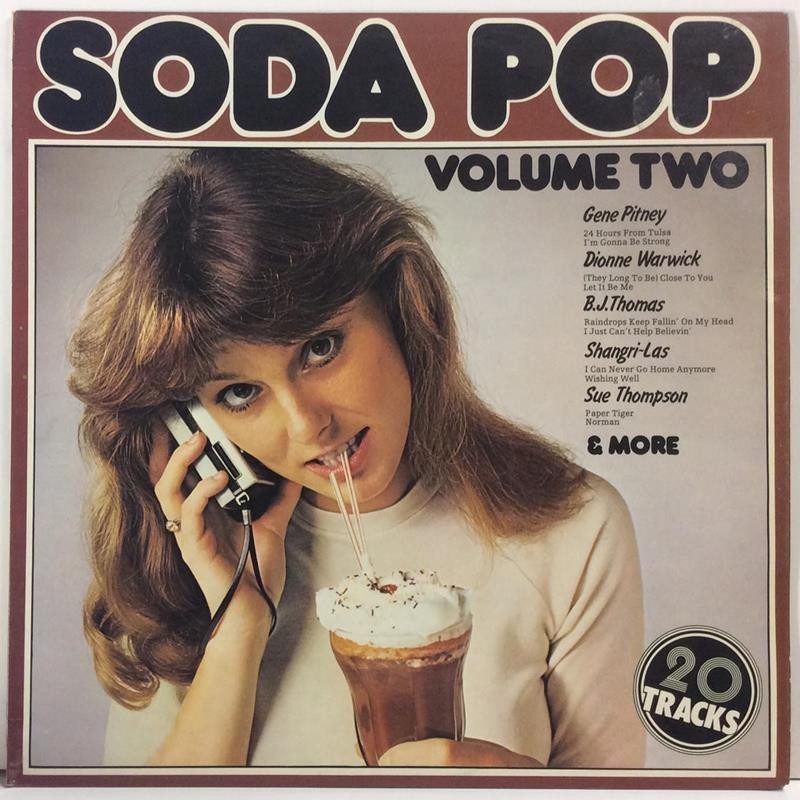 Various Artists :  Soda POP 20 tracks  1977 60L DJM  kansi  EX levy  EX