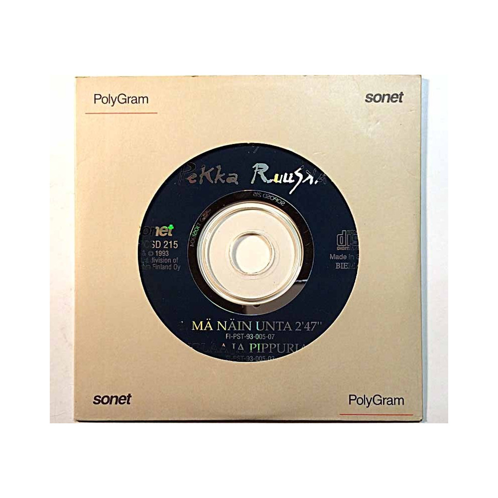 Ruuska Pekka: Mänäin unta cd-single promo kansivihko EX CD:n kunto VG Käytetty CD