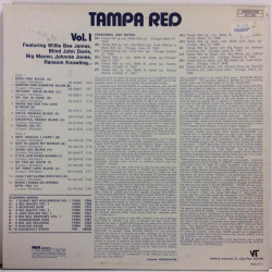 Tampa Red :  Vol.1  1934-49 BLUES BLUEBIRD  kansi  EX- levy  EX