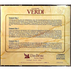 Verdi Giuseppe 1989 G 88015GG Klassisen Musiikin Aarteet 3CD CD Begagnat