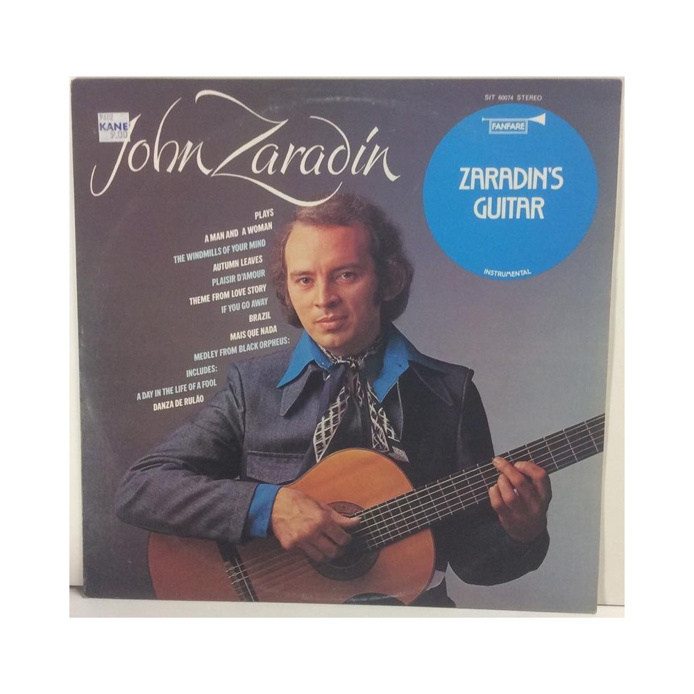 Zaradin John :  Zaradin’s Guitar  1976 VIIHDE FANFARE tuotelaji: KLP