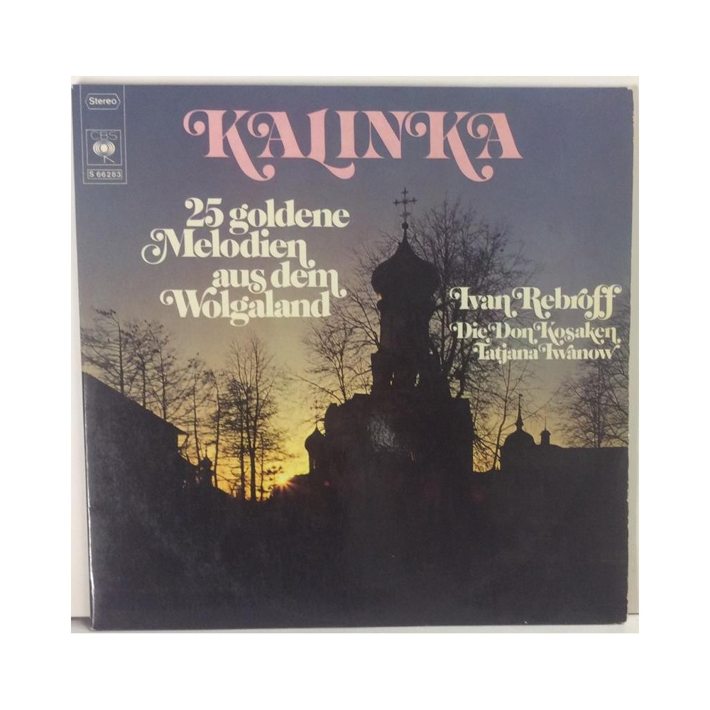 Rebroff Ivan :  Kalinka 25 Golden Melodien 2LP  1971 VIIHDE CBS  kansi  EX levy  VG
