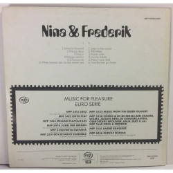 Nina & Frederik :  Nina & Frederik  1977 VIIHDE MFP  kansi  VG+ levy  EX-