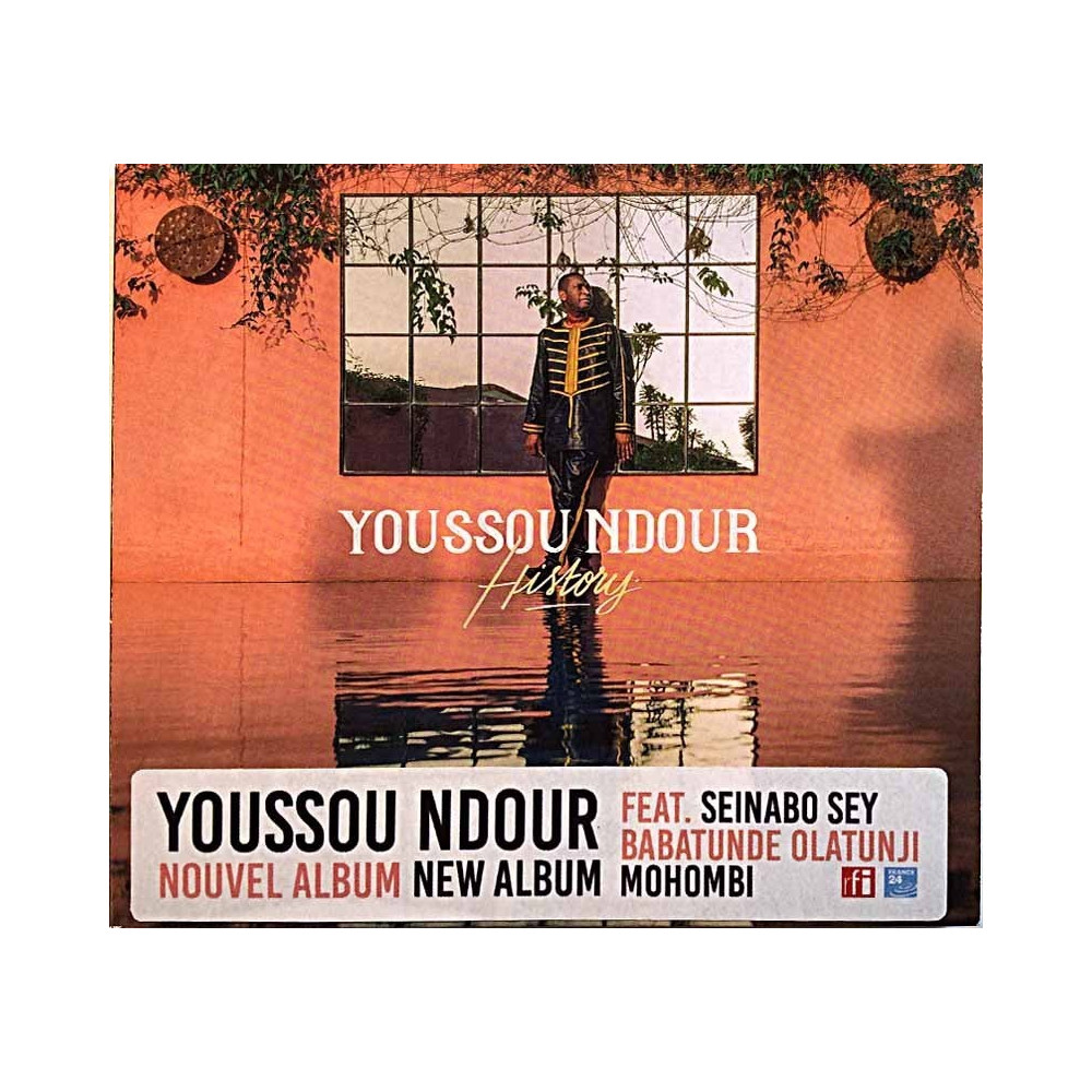 Youssou N'Dour: History kansivihko EX CD:n kunto EX Käytetty CD