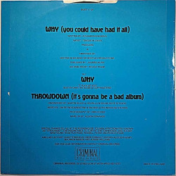 Tongue In Cheek 1988 BUST 11 Why (You Could Have Had It All) 12-inch maxi Used LP