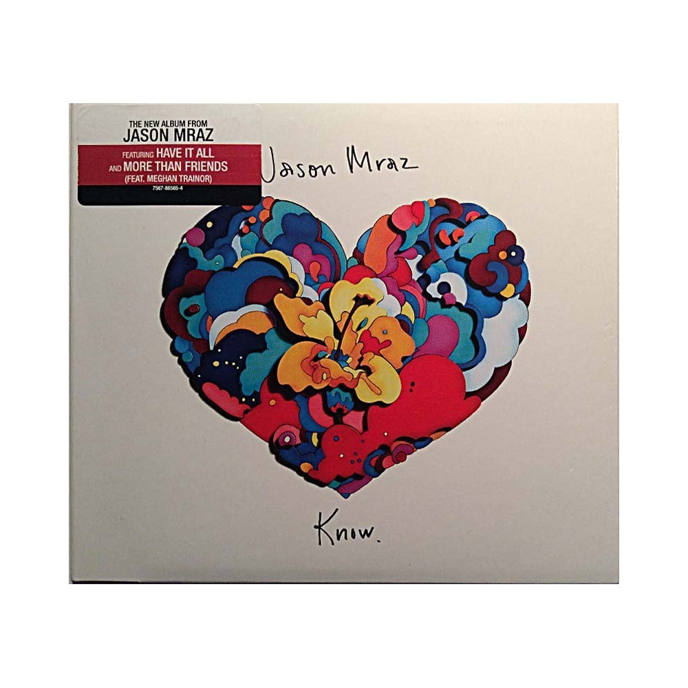 Mraz Jason: Know. kansivihko EX CD:n kunto EX CD