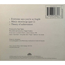 Idlewild: Everyone Says You're So Fragile kansivihko EX CD:n kunto EX CD