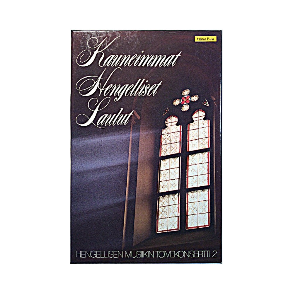 Eri Esittäjiä 1983 V 82028 Kauneimmat Hengelliset Laulut 4 kasettia boksi c musikkassett