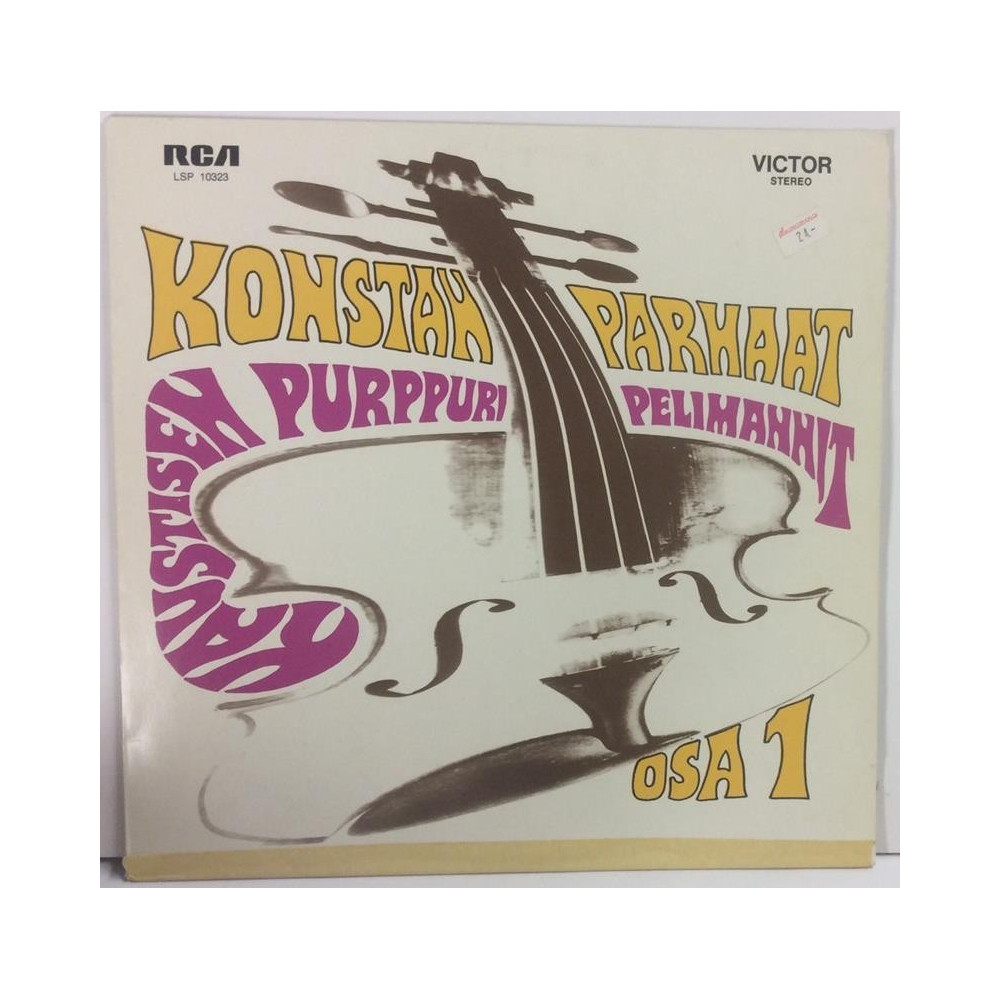 Kaustisen Purppuripelimannit :  Konstan Parhaat Osa.1  1970 SF 70L RCA  kansi  VG levy  EX