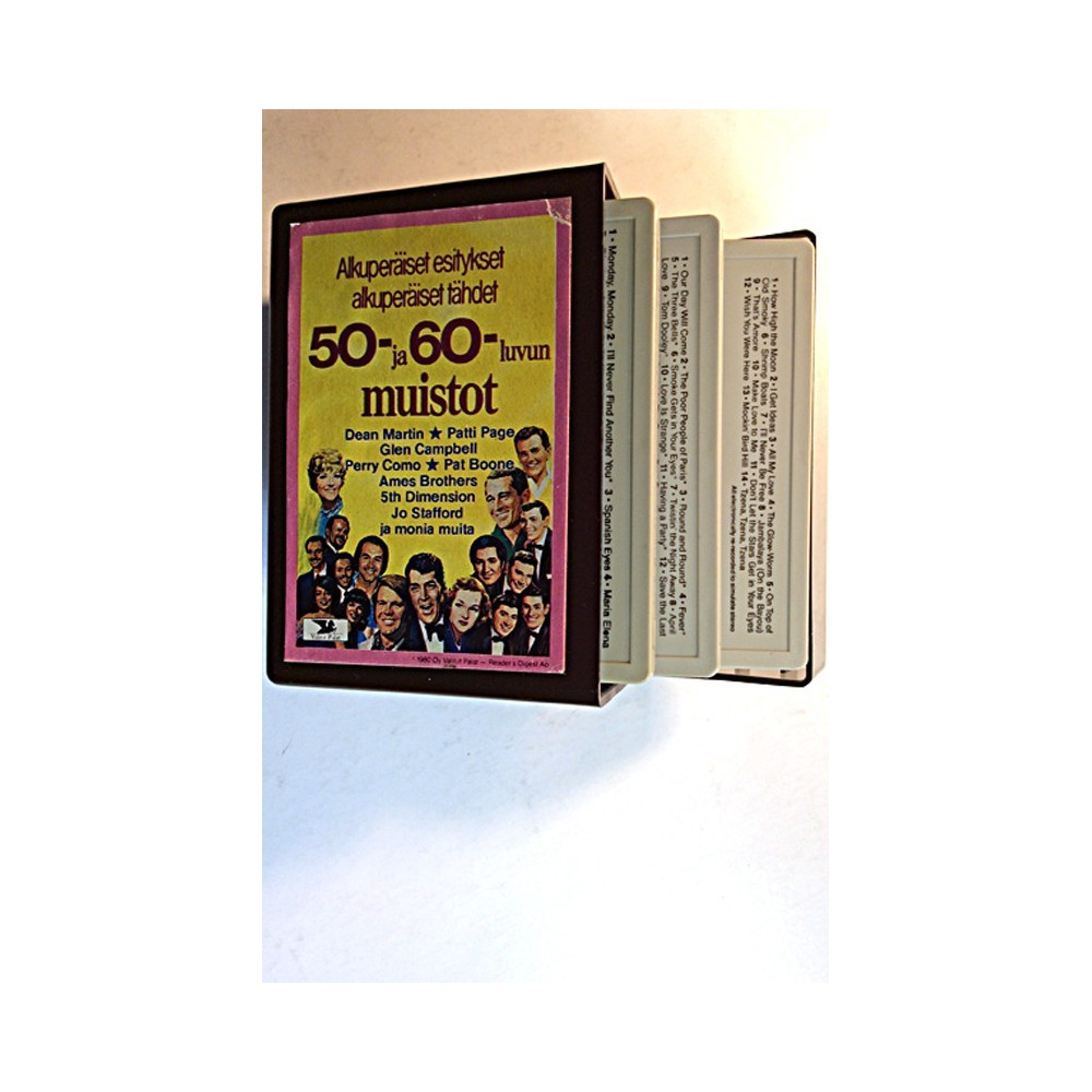 Various Artists : 50- ja 60-luvun muistot askuperäis esitykset 3 kasettia - käytetty kasetti