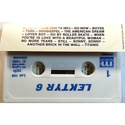 Various Artists : Lektyr 6 - käytetty kasetti